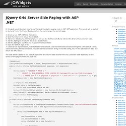 jQuery Grid Server Side Paging with ASP .NET