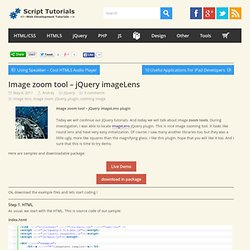 Image zoom tool – jQuery imageLens