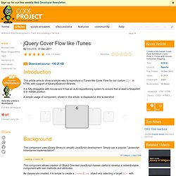 jQuery Cover Flow like iTunes