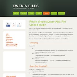 Ewen's Files, Ewen Elder; jQuery JavaScript PHP CSS xHTML MySQL Developer