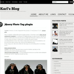 jQuery Photo Tag plugin