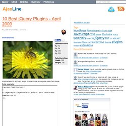 10 Best jQuery Plugins - April 2009