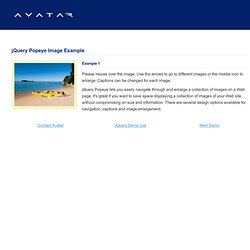 jQuery Popeye Image Example