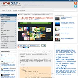 HTML5 and jQuery filter images Portfolio