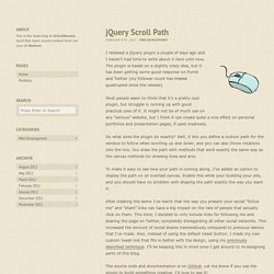 jQuery Scroll Path