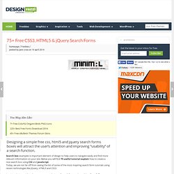 75+ Free CSS3, HTML5 & jQuery Search Forms