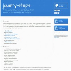 jQuery Steps