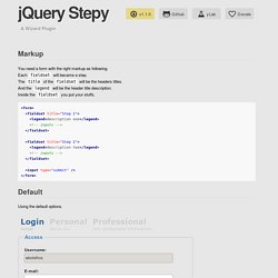 jQuery Stepy - A Wizard Plugin