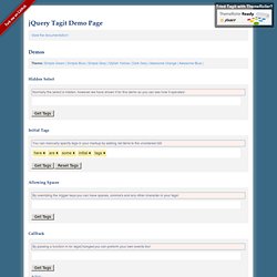 jQuery Tagit Demo Page (PHP/ThemeRoller)