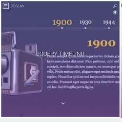 jQuery Timelinr ↩ CSSLab
