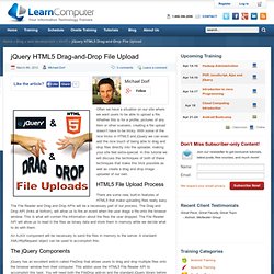 jQuery HTML5 Drag-and-Drop File Upload