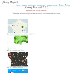 jQuery Mapael - Ease the build of pretty data visualizations on dynamic vector maps