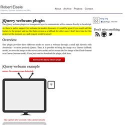 jQuery webcam plugin - Website and Application Intelligence