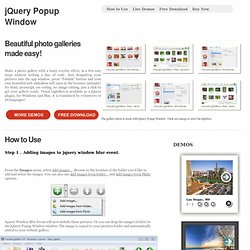 Jquery Window Blur Event - jQuery Popup Window