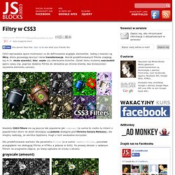 Filtry w CSS3