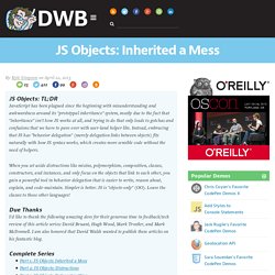 JS Objects: Inherited a Mess