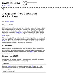 JS3D: 3d Javascript Graphics Layer