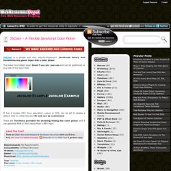 JSColor – A Flexible JavaScript Color Picker