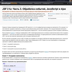 JSF 2 fu: Часть 3. Обработка событий, JavaScript и Ajax