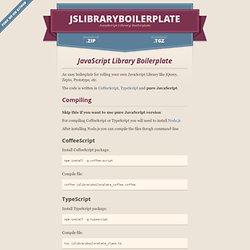 jslibraryboilerplate by dciccale