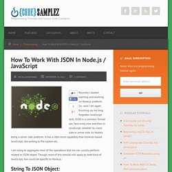 How To Use JSON Data in Node.js JavaScript - CodeSamplez