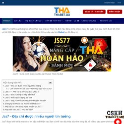 Jss77 – Link chính thức của nhà cái Thabet Thiên Hạ Bet