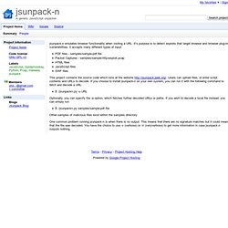 jsunpack-n - A generic JavaScript unpacker