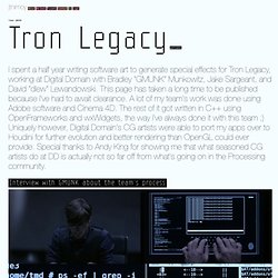Digital Art in Tron Legacy