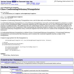 ConformingDelaunayTriangulator (JTS Topology Suite version 1.12)