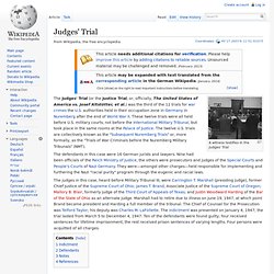 Judges' Trial