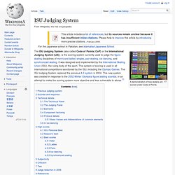 ISU Judging System