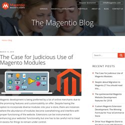 The case for judicious use of Magento modules