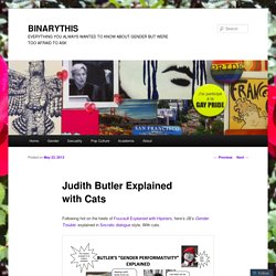 Judith Butler Explained with Cats