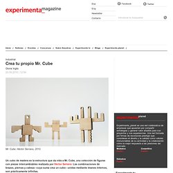 Diseño de juguetes de madera con imán de Héctor Serrano. Mr. Cube en 100% Design London