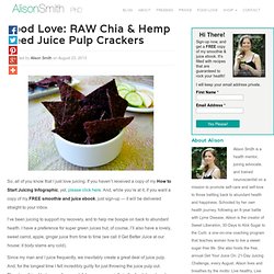 How to Make Raw Juice Pulp Crackers