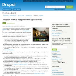 Juicebox HTML5 Responsive Image Galleries