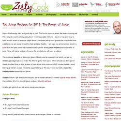 Juicer Recipes