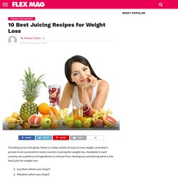 10 Best Juicing Recipes for Weight Loss - extraFitness.net