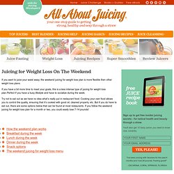 Juicing For Weight Loss Weekend Plan