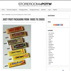 Juicy Fruit Packaging from 1900s to 2000s