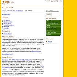 CSS Analyser