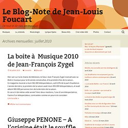Le Blog-Note de Jean-Louis Foucart
