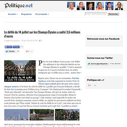 Le défilé du 14 juillet sur les Champs-Élysées a coûté 3,6 millions d'euros