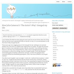 How Julia Cameron’s ‘The Artist’s Way’ changed my life « The Bulb