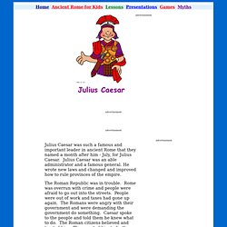 Julius Caesar - Ancient Rome for Kids