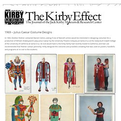 Jack Kirby-Julius Cesar costume designs