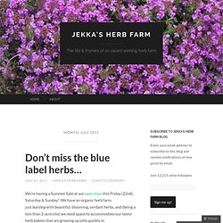 Jekka's Herb Farm