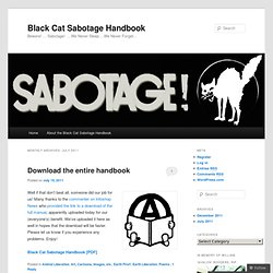 Black Cat Sabotage Handbook