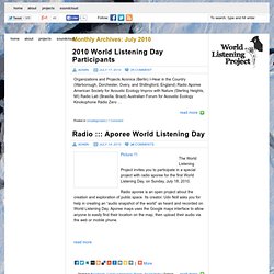 The World Listening Project