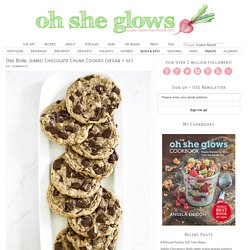 One Bowl Jumbo Chocolate Chunk Cookies (vegan + gf)